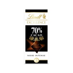 Tablette de chocolat noir 70% cacao".